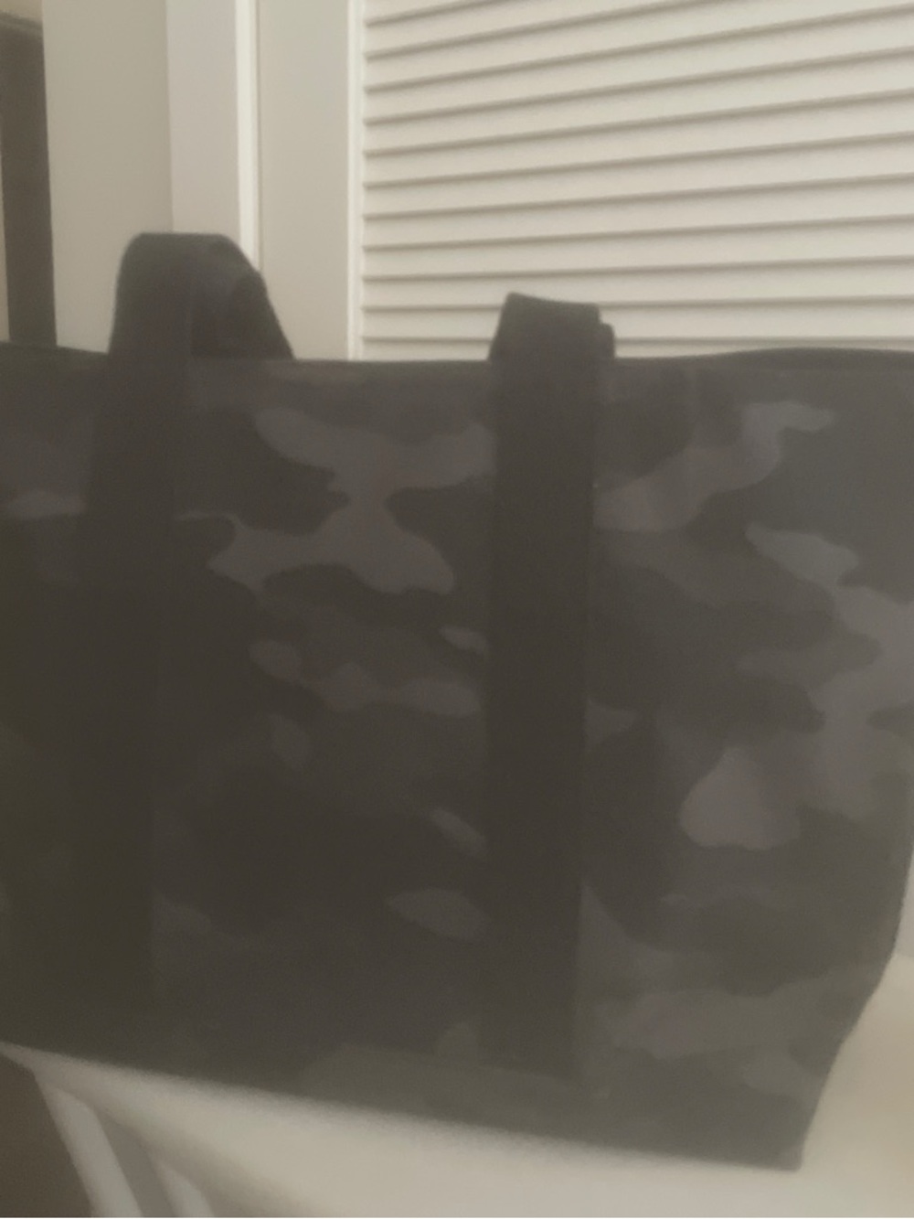 Woman’s  Grey Camo Tote Bag - Casual Everyday Carry